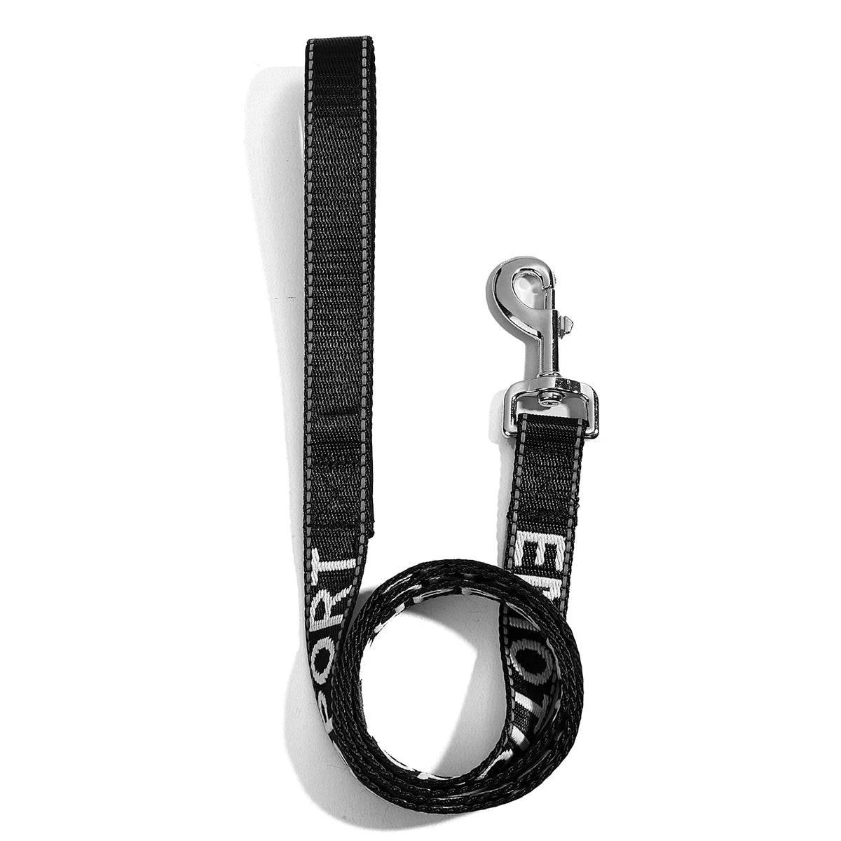Small Pet Dogs and Cat Leashes Solid color Service Dog & Emotional Support Jacquard Leash Reflection Strong Pet Walking Training - Empire P.E