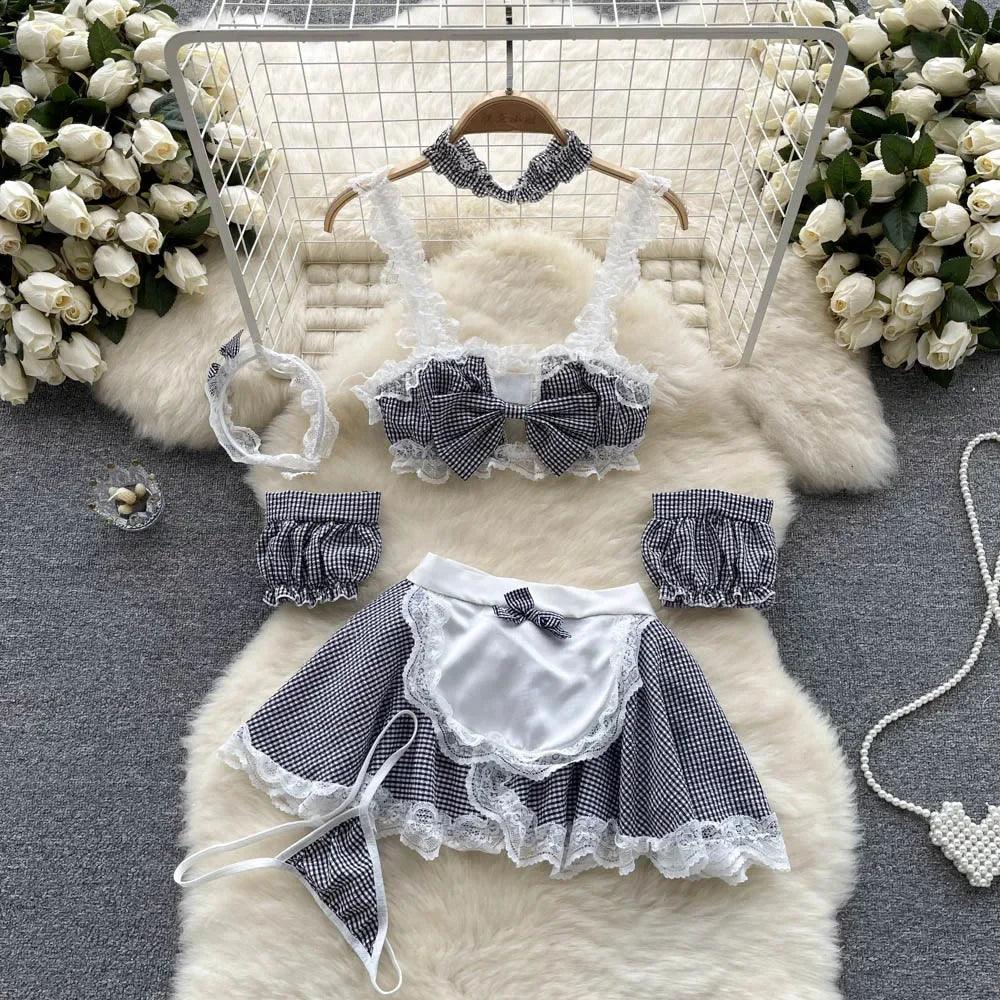 Hollow Out Cosplay Lingerie Lace Backless Jumpsuit - Empire P.E