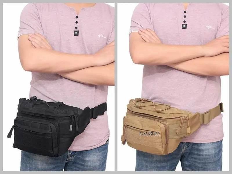 Outdoor Tactical Waist Bag 600D Nylon Oxford Outdoor EDC Fanny Pack Utility Waist Pouch Outdoor Bumbag Hunting Camping Hip Bags - Empire P.E
