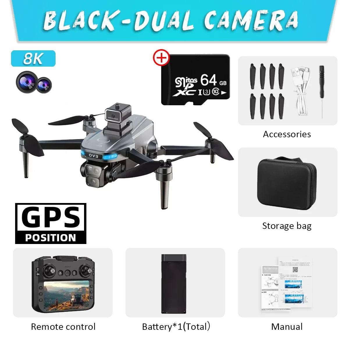 New SG901 MAX GPS Drone Professional 8K Camera Aerial FPV Brush Avoiding Obstacle with Large Screen Remote Control Folding Dron - Empire P.E