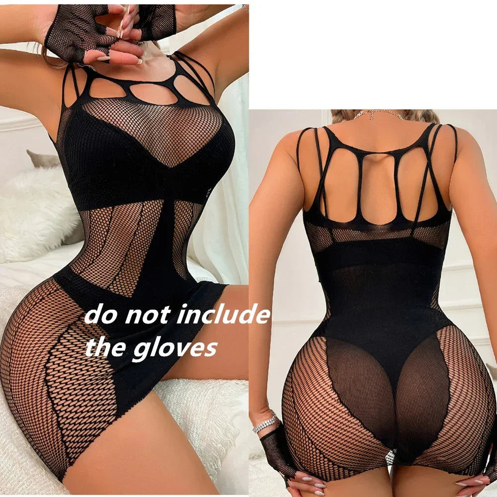 Sexy Women's Dresses Open Bra Cutout Mini Skirt - Empire P.E