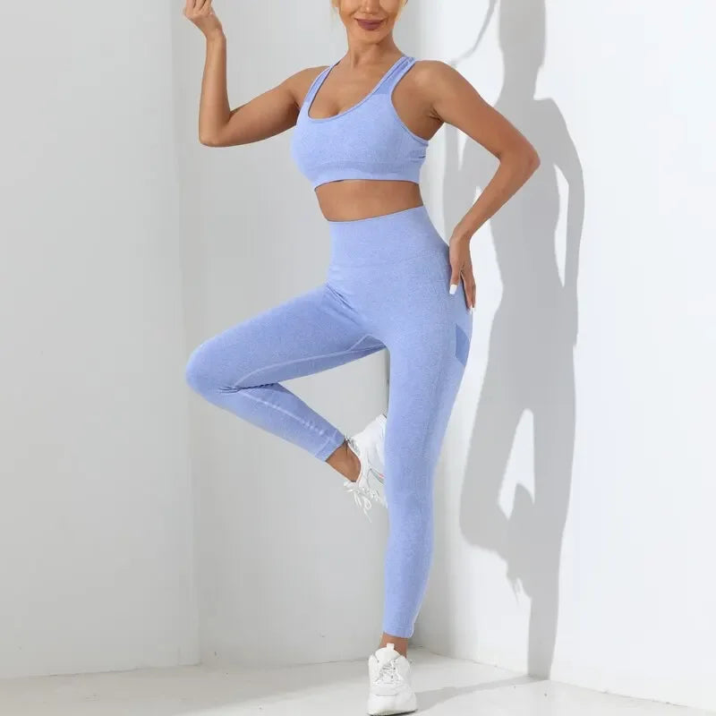Yoga Basic 2pcs Seamless High Stretch Leggings