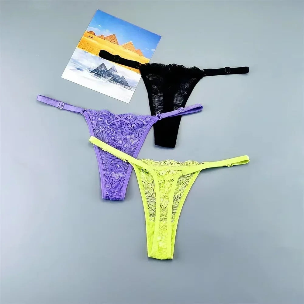 3Pcs Sexy Thongs Underwear for Women - Empire P.E