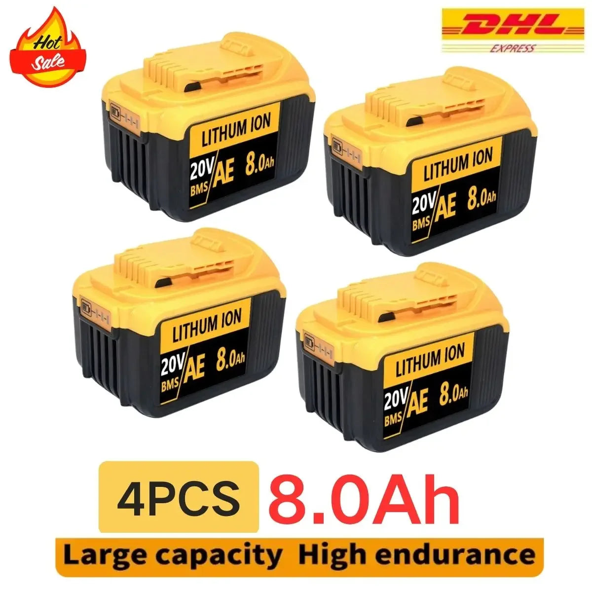 For DeWalt 20V 8/12/18AH MAX Li-ion Battery for DeWalt DCB547-XJ DCB200/DCB201 for Flexvolt Tool Batteries Replacement Battery - Empire P.E