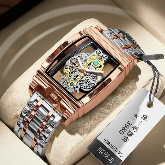 2024 Transparent Full Hollow Metal Leather Watches