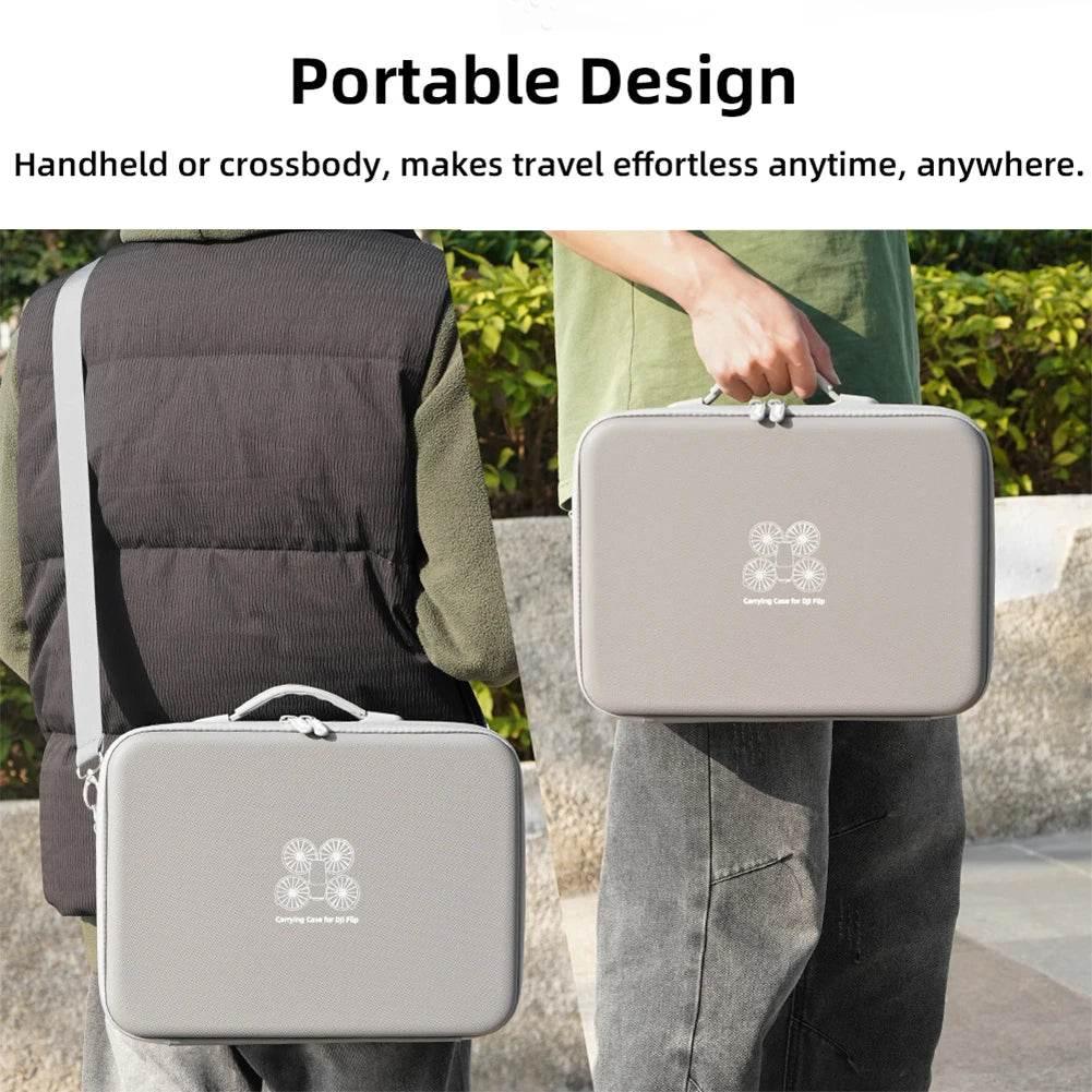 Portable Carrying Case Shockproof Travel Storage Bag Drop-resistant Shoulder Bag Handbag for DJI Flip Drone Accessories - Empire P.E