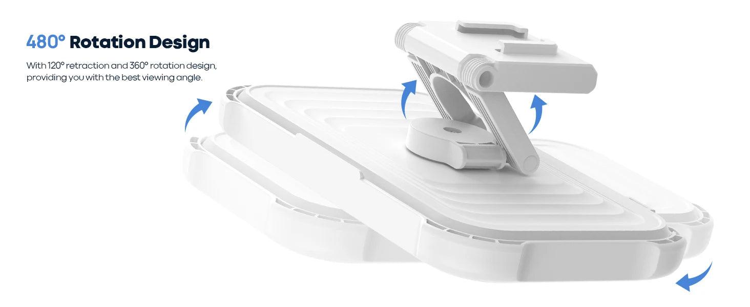 Shower Phone Holder with Speaker Waterproof 480 Rotation, Wall Phone Mount - Empire P.E