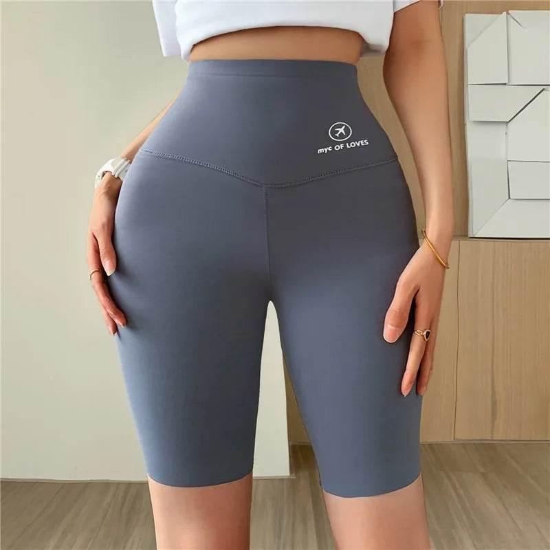 Sports Short Leggings Gym Fitness Push Up Shorts Women Yoga Slim Fit Half Pants Elastic High Waist Summer Thin Workout Tights - Empire P.E