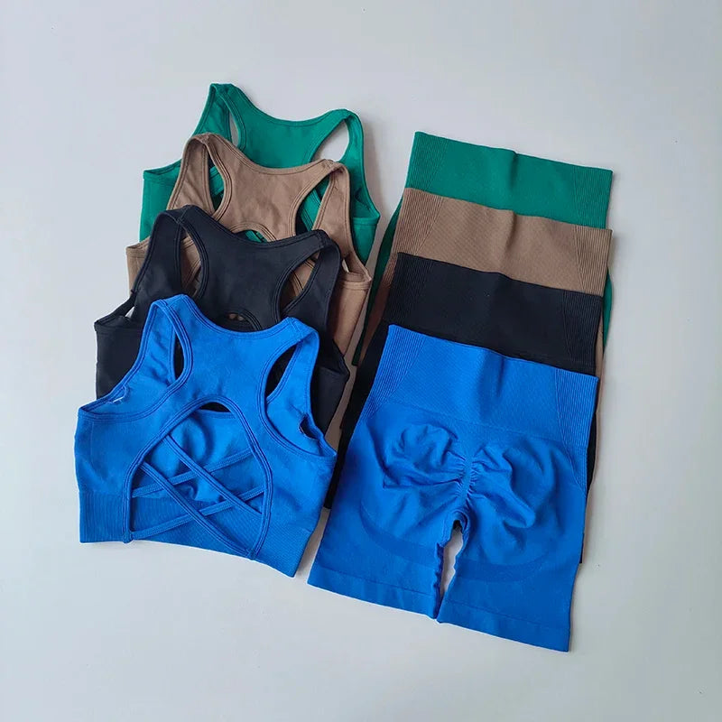 2 PCS Women's Seamless Yoga Set Sexy Sport - Empire P.E