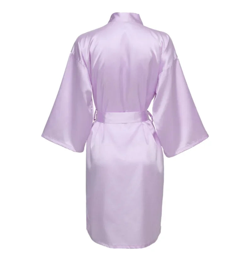 Satin Bridesmaid Bathrobe - Empire P.E