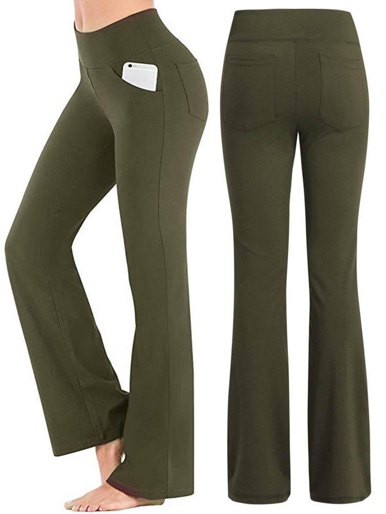 Ogilvy Mather Solid Elegant Female Lady Women's Legs Pants Palazzo Flared Wide Killer High Waist OL Ladies Career Long Trousers - Empire P.E