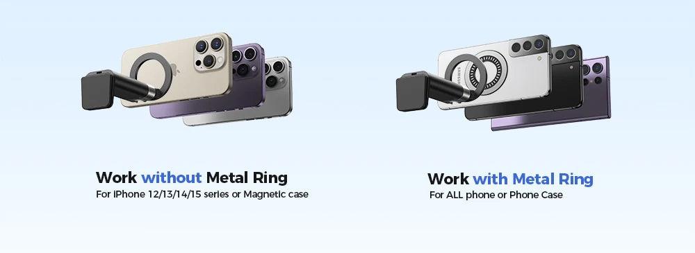 Joyroom Airplane Phone Holder Magnetic Travel Essentials Flexible Rotation Hands-Free Airplane Phone Mount for iPhone 15 Pro Max - Empire P.E