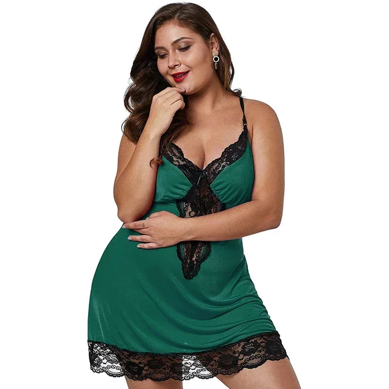Spaghetti Straps Nightgowns Lace - Empire P.E