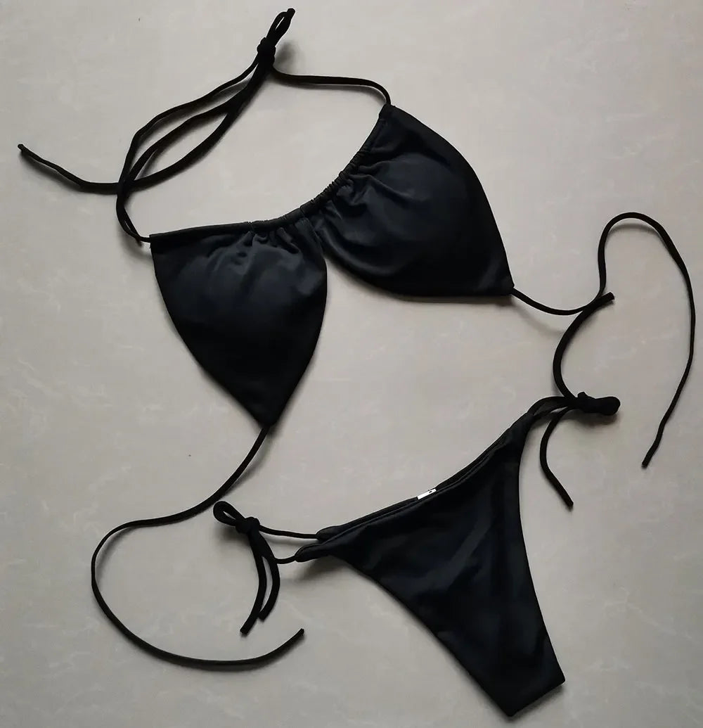 Summer Sexy Bikini set Push-up padded Bra Thong Split Swimwear - Empire P.E
