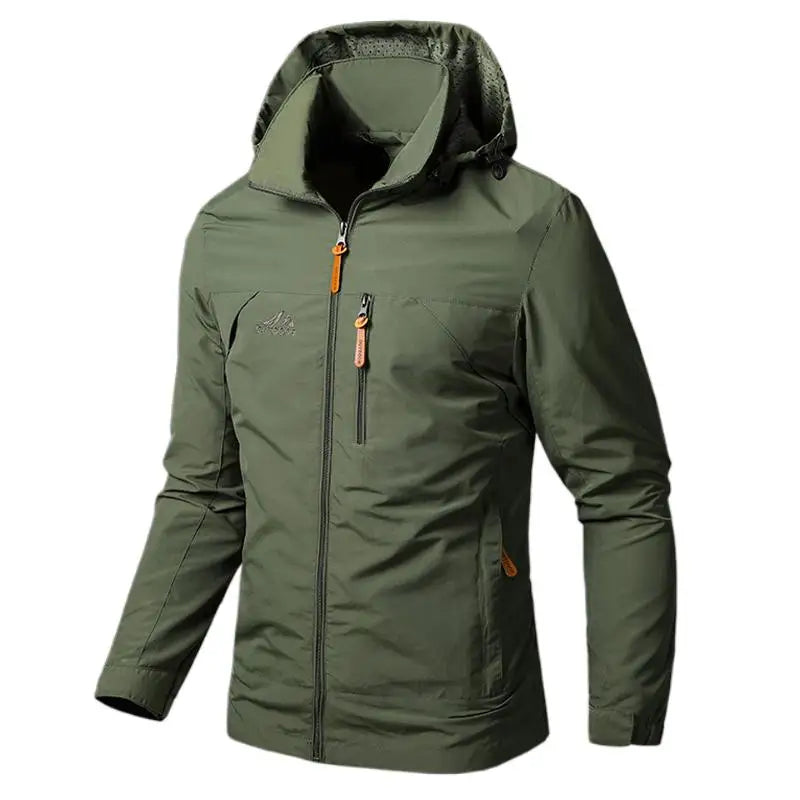 Men's Windbreaker Waterproof Military Hooded Coat - Empire P.E