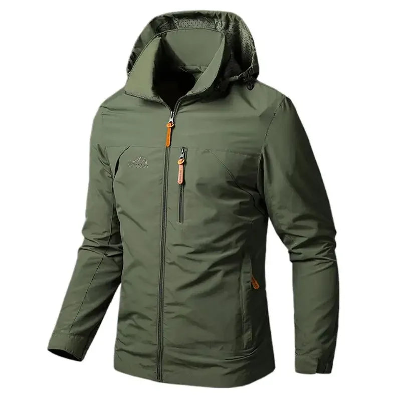 Men's Windbreaker Waterproof Military Hooded Coat - Empire P.E