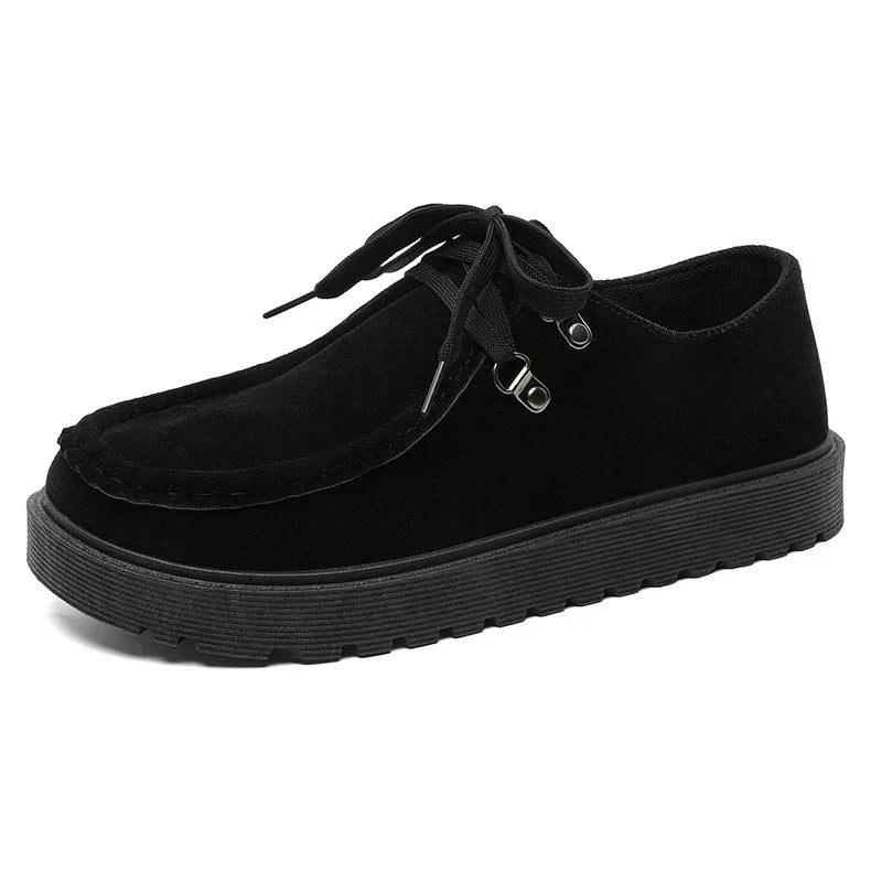 Men Casual Suede Leather Board Shoes