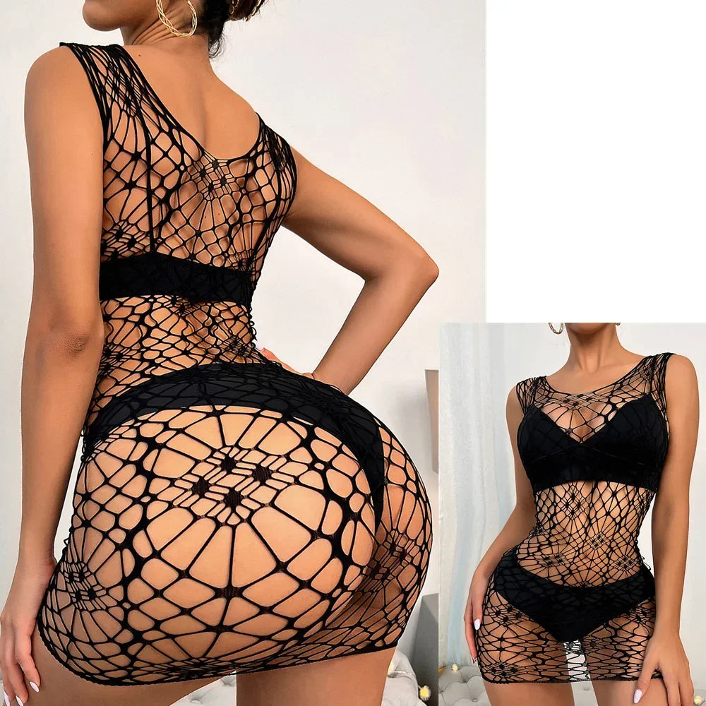 Sexy Women's Dresses Open Bra Cutout Mini Skirt - Empire P.E