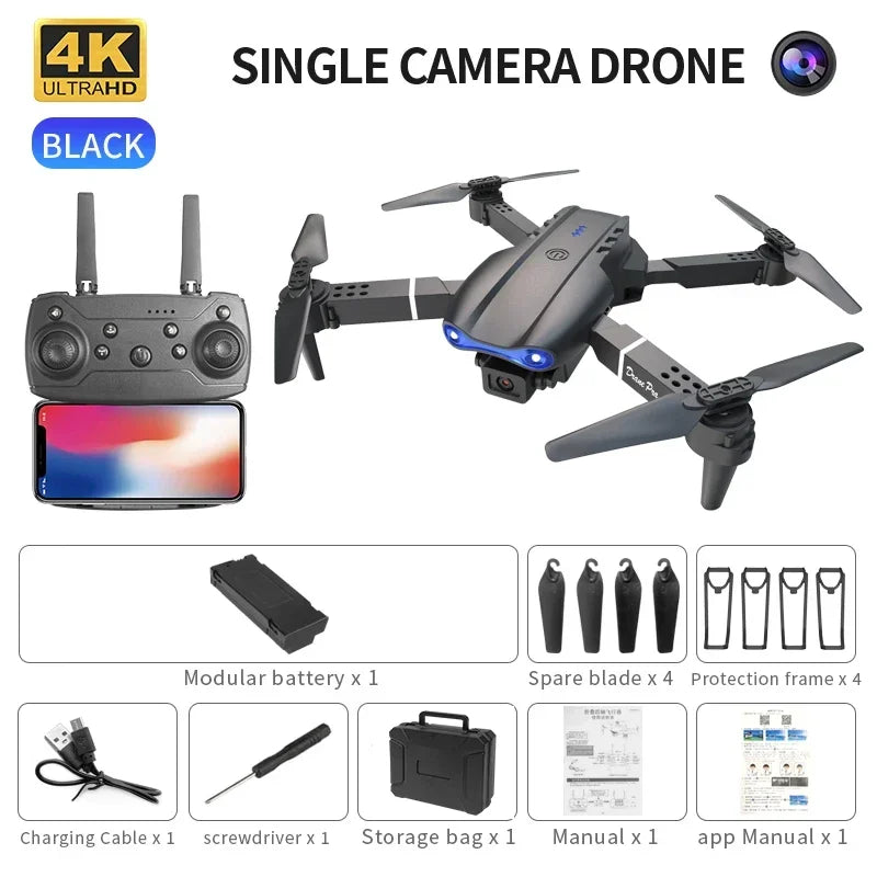 Foldable Mini Drone E99 K3 Pro - 4K Dual Camera - Empire P.E