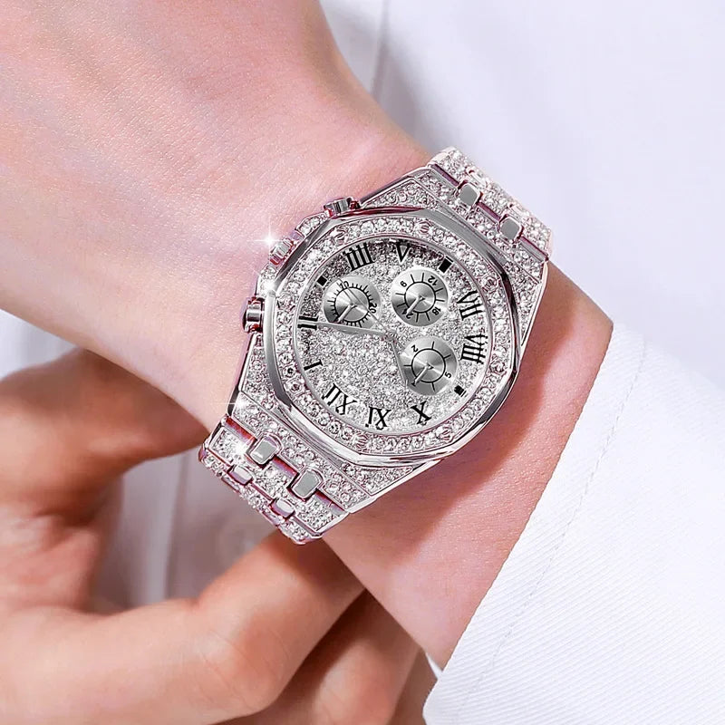 Women's Rhinestone Quartz Watch - Empire P.E