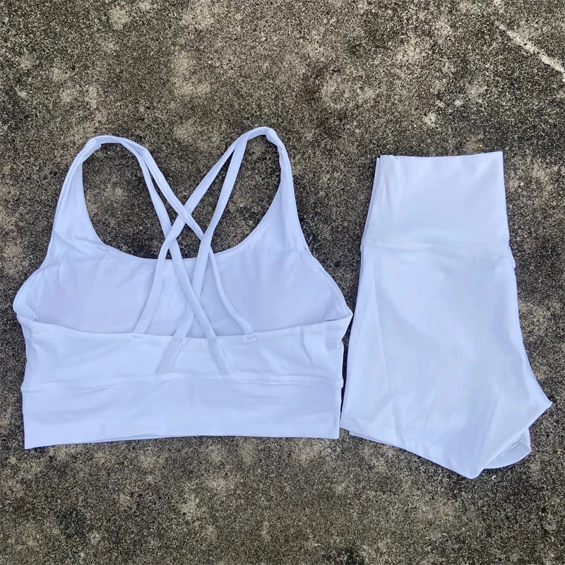Yoga 2 Piece Gym Sports Shorts Set - Empire P.E