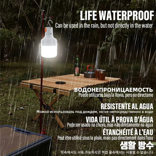 Outdoor USB Rechargeable LED Lamp Bulbs High Brightness Emergency - Empire P.E
