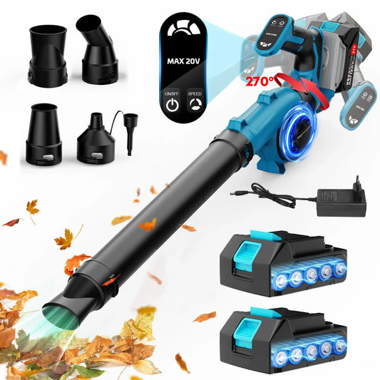 21V Cordless Leaf Blower With 2pc 3000mAh Batteries - Empire P.E