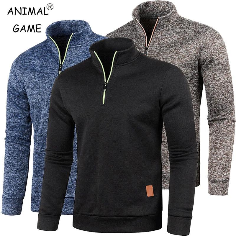 Autumn Men's Half Zipper Sweatshirts
