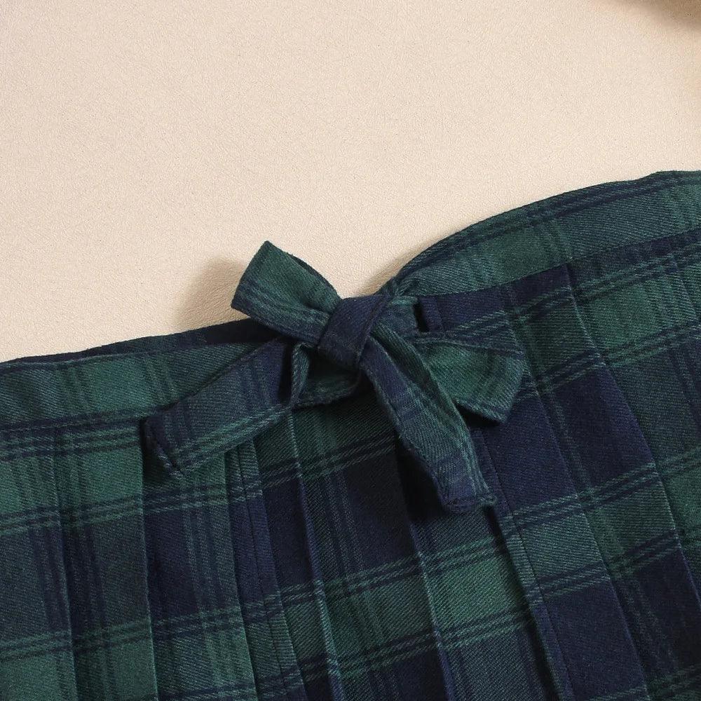 Cosplay Lingerie Green Plaid Skirt - Empire P.E