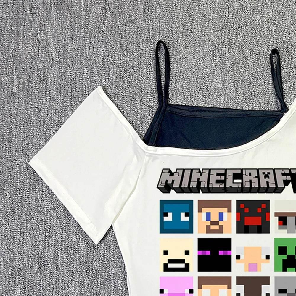 Woman Clothes for Women Trashy Y2k 2000s Tops With Suspenders Female Clothing Crop Top Sexys Summer Women's Cropped Emo Corset - Empire P.E