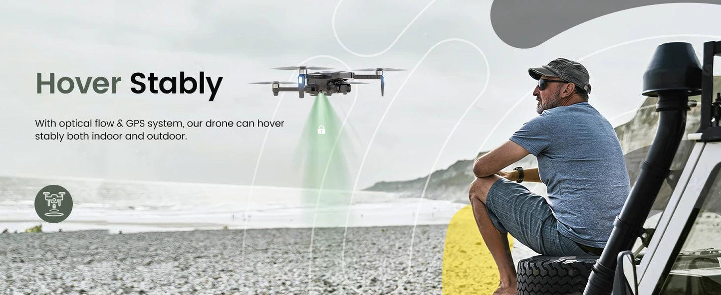 Holy Stone HS720R 3-Axis Gimbal Drone: 4K EIS, Foldable - Empire P.E