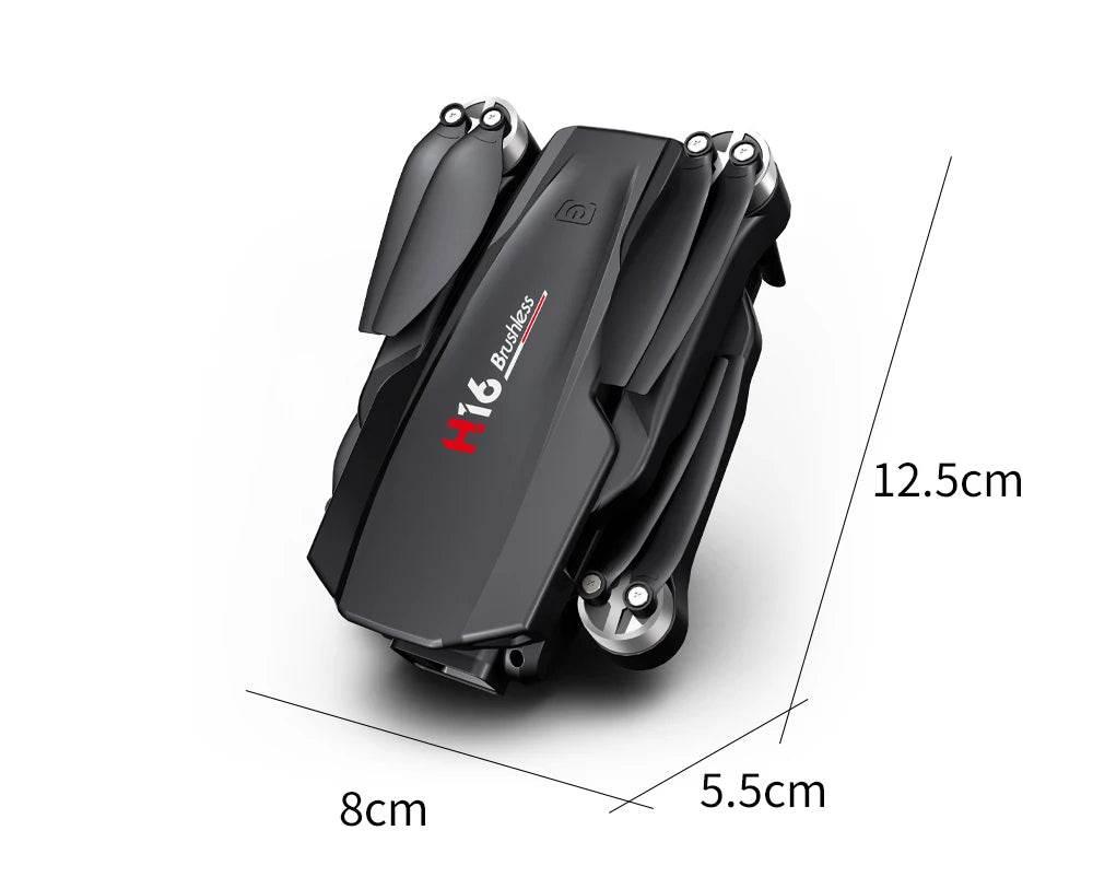 KBDFA New Drone H16 GPS Professional Dual Camera Dron Quadcopter Brushless Aerial Photography Laser Obstacle Avoidance RC Toy - Empire P.E