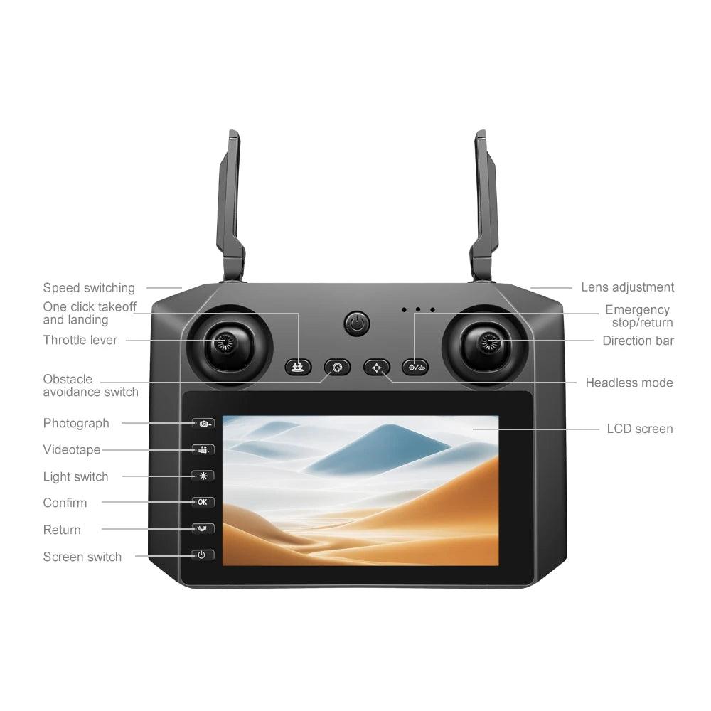 Xiaomi M33 MAX Drone Professional 4K/6K HD ESC Sero Dual Camera 5G Wifi GPS Foldable Brushless Optical Flow RC Quadcopter Toys - Empire P.E