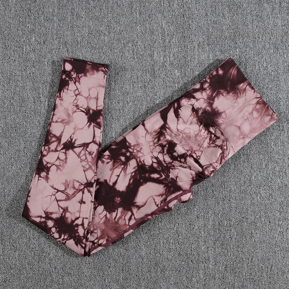 1/2/3/PCS Tie Dye Seamless Women Pants Sets
