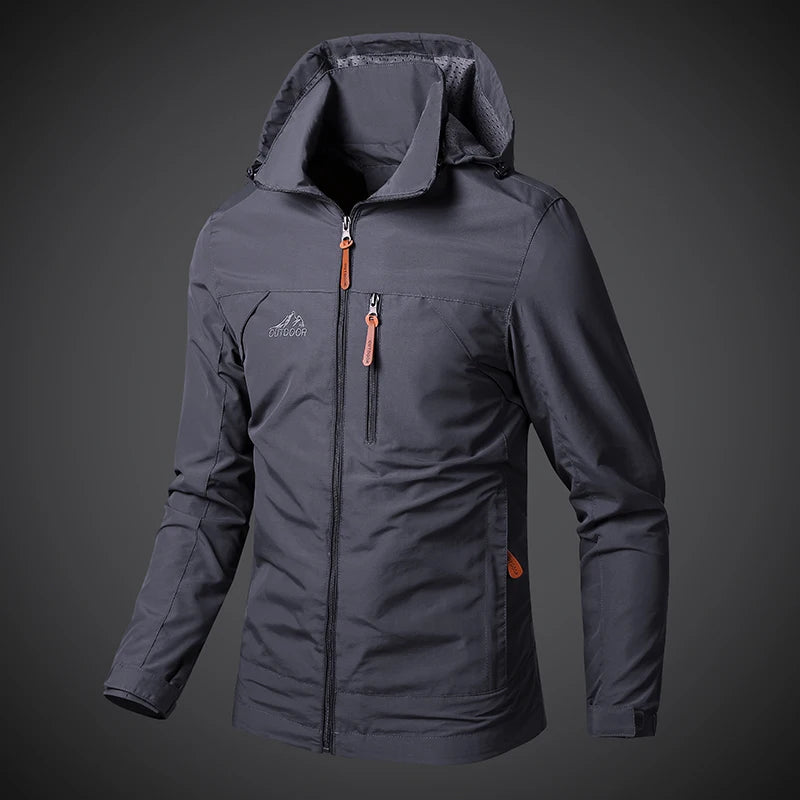 Men's Windbreaker Waterproof Military Hooded Coat - Empire P.E
