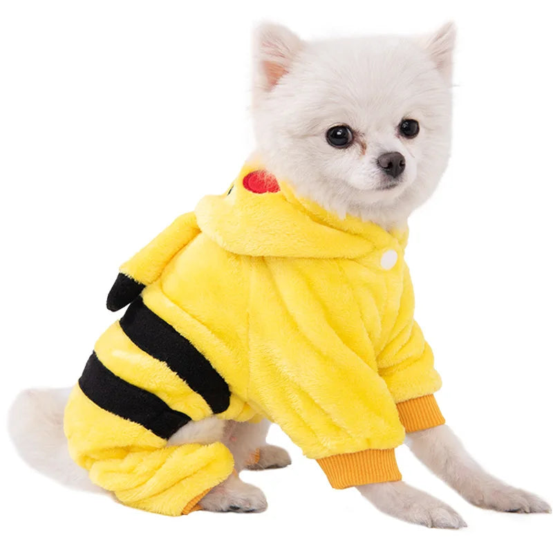Pet Dog Soft Warm Fleece Jumpsuits