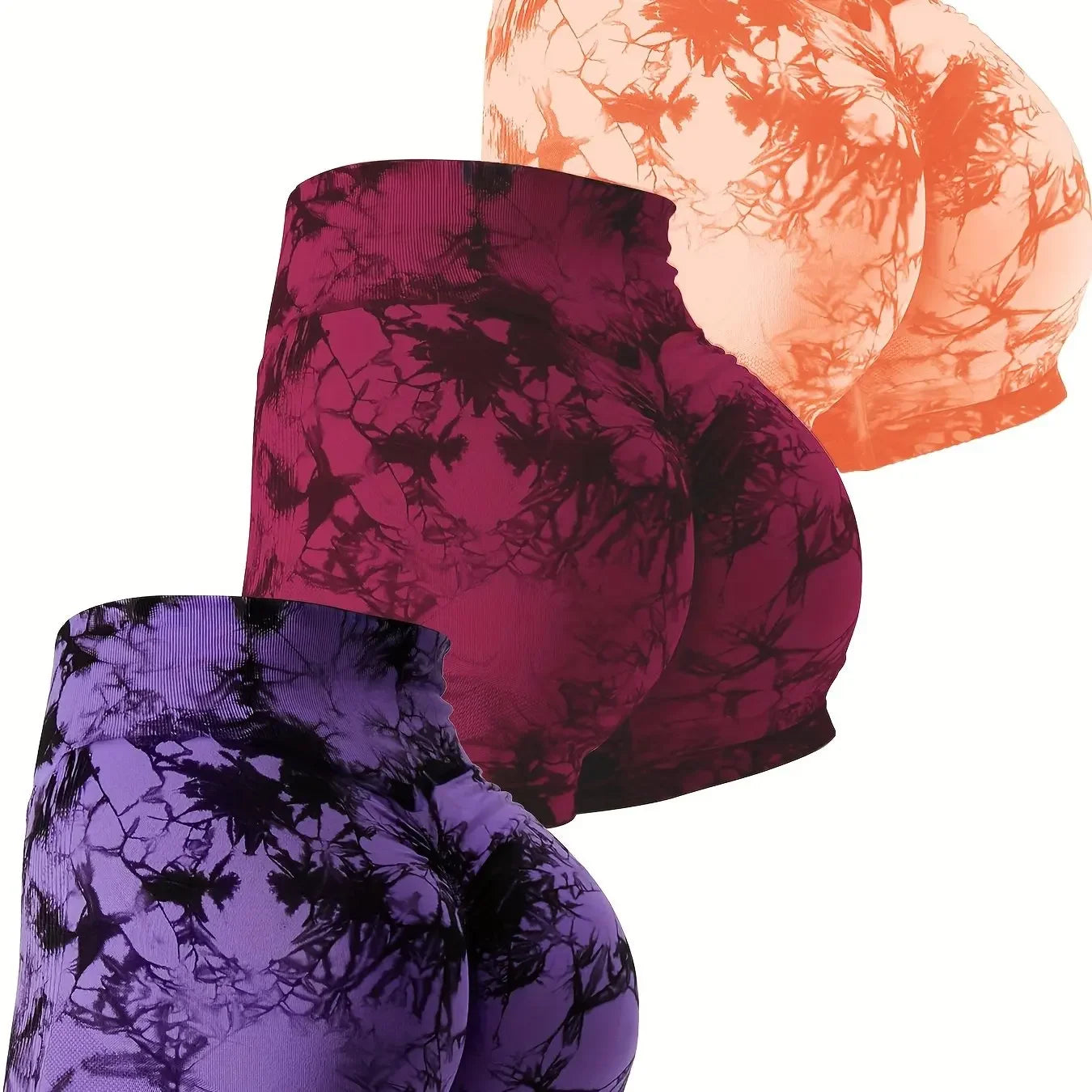 3-Pack Womens Yoga Shorts