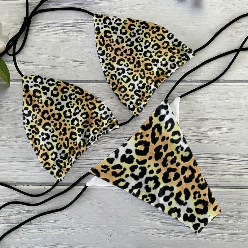 Fashion sexy bikini suit women's two-piece swimsuit leopard print summer ladies beachwear push-up swimsuit women's clothing - Empire P.E