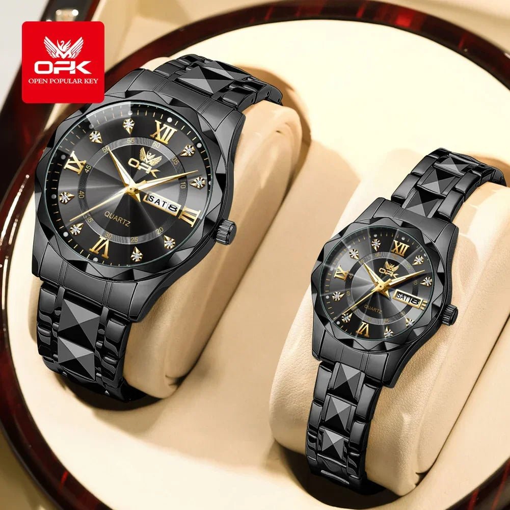 Couple Diamond Gold Watch - Empire P.E