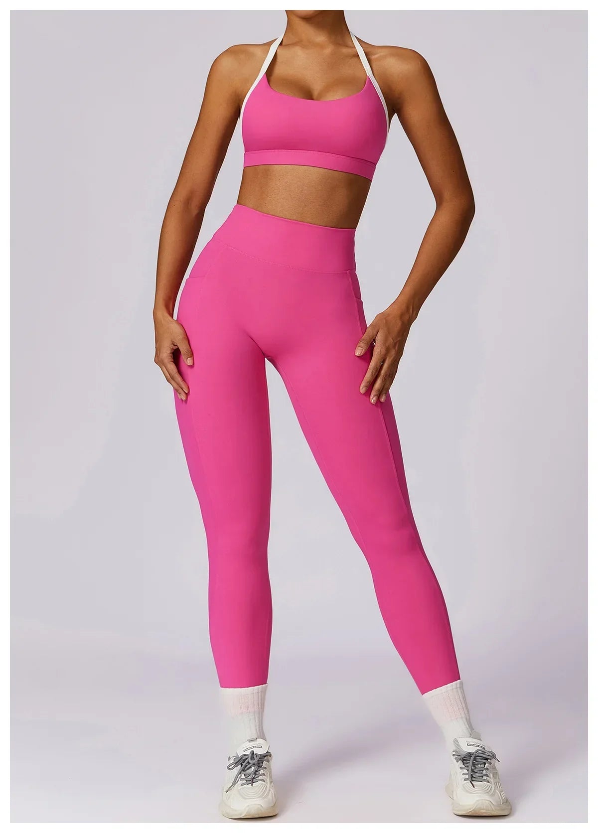 Yoga Set 2PCS Women Sportswear Push Up Workout Clothes - Empire P.E