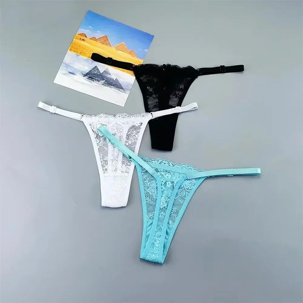 3Pcs Sexy Thongs Underwear for Women - Empire P.E