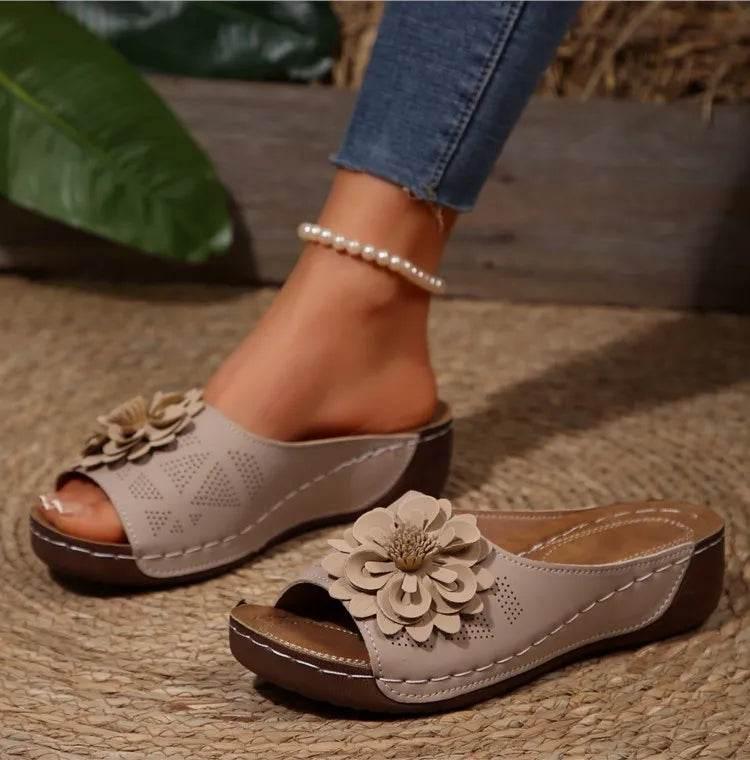 Summer Sandals Women Shoes Non-Slip Walking Shoes Slip On Shoes Woman Wedge Women's Sandals Party Slippers Woman Female Footwear - Empire P.E