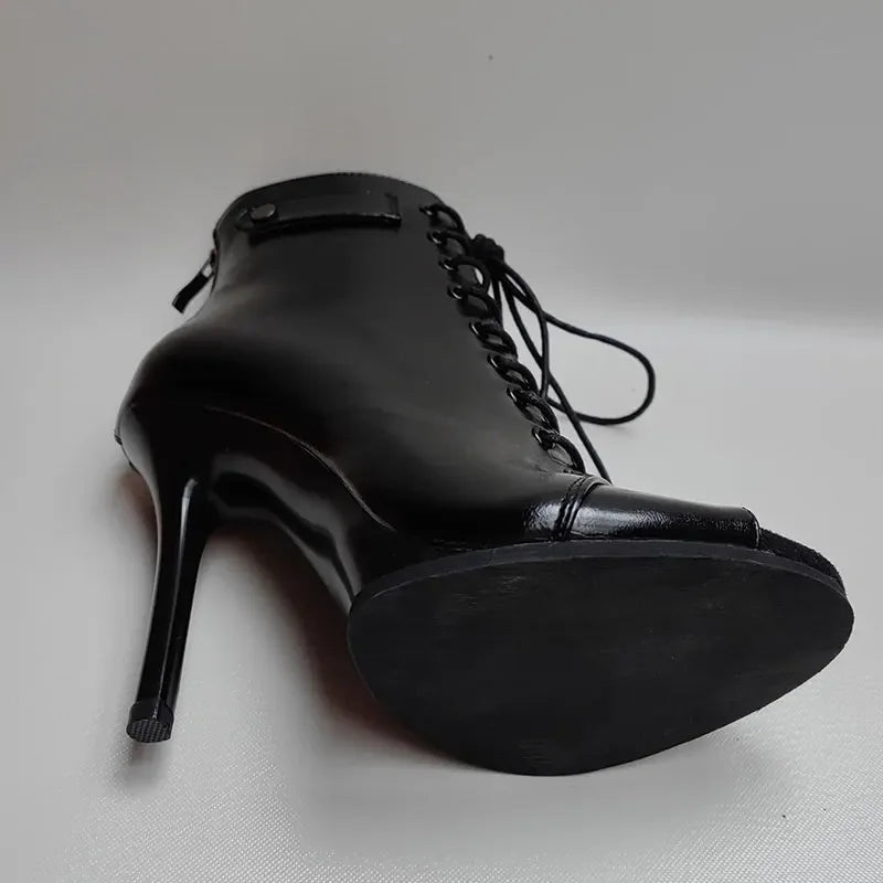 Comfort Lace-up Ankle Boots Woman Shoes - Empire P.E