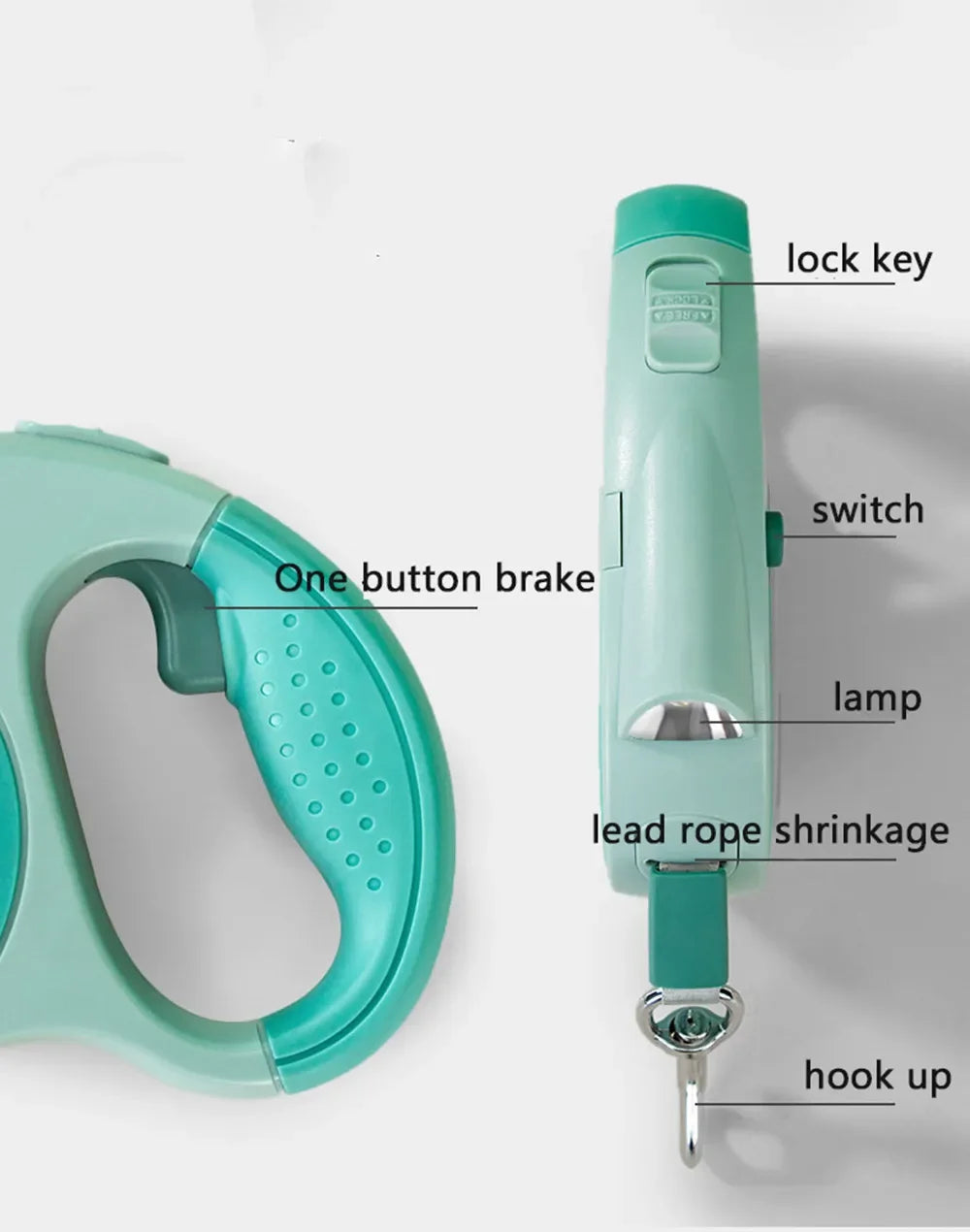 Dog Leash With Led Lights and Garbage Bag - Empire P.E