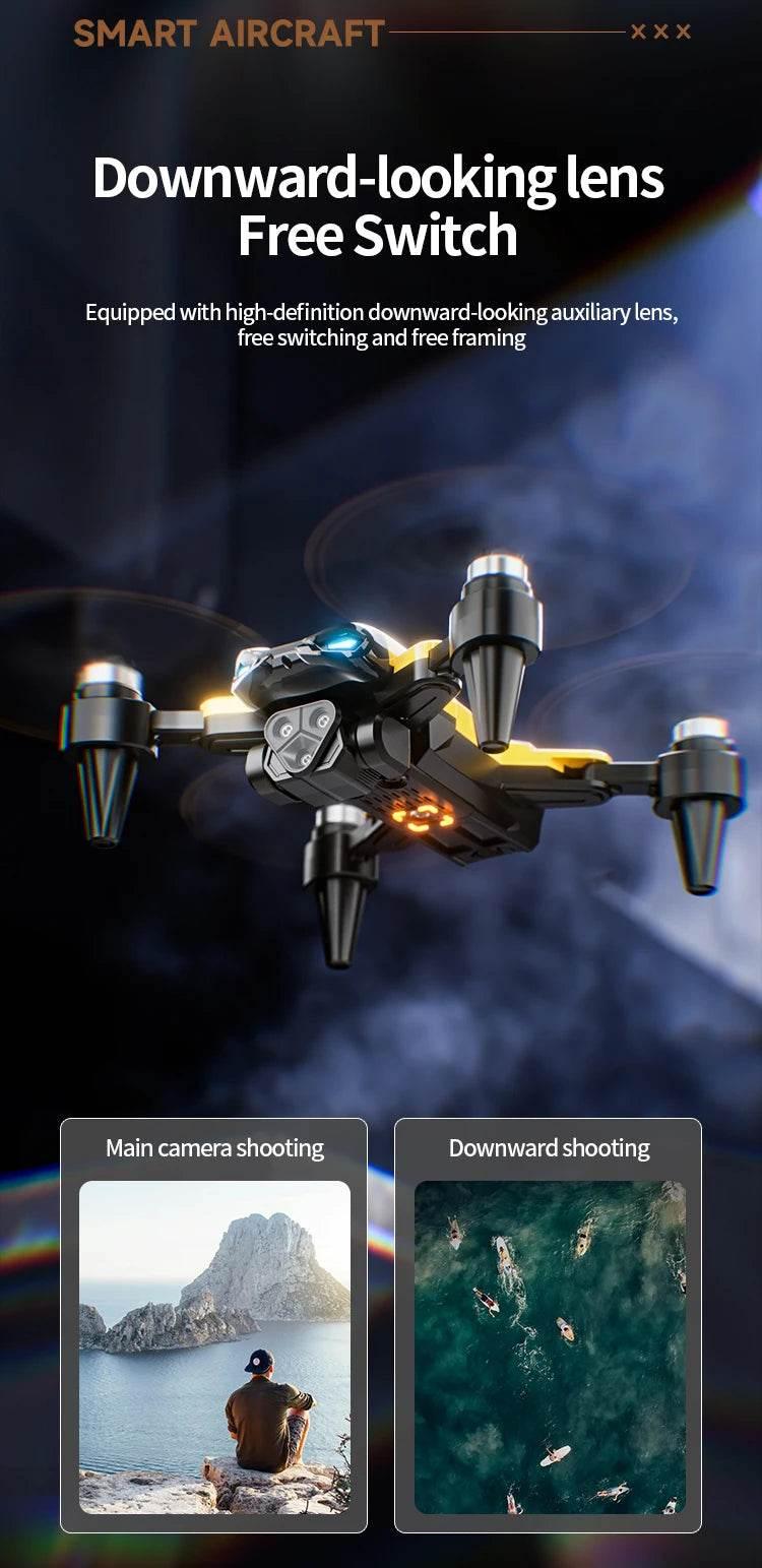 2024 New M5 Drone 8K Professional Triple Camera Brushless Motor Optical Flow Positioning Foldable Quadcopter RC Dron Toys Gifts - Empire P.E