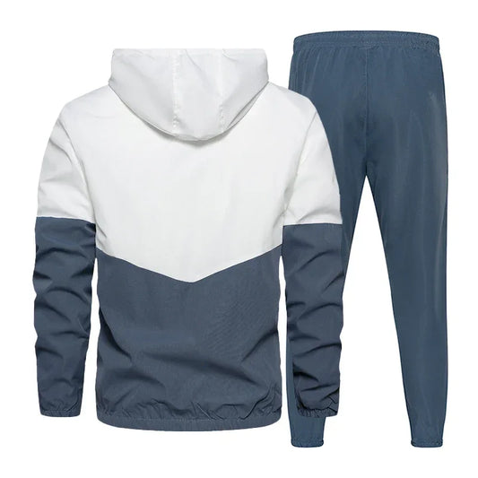 Men Tracksuit Casual Set Mens