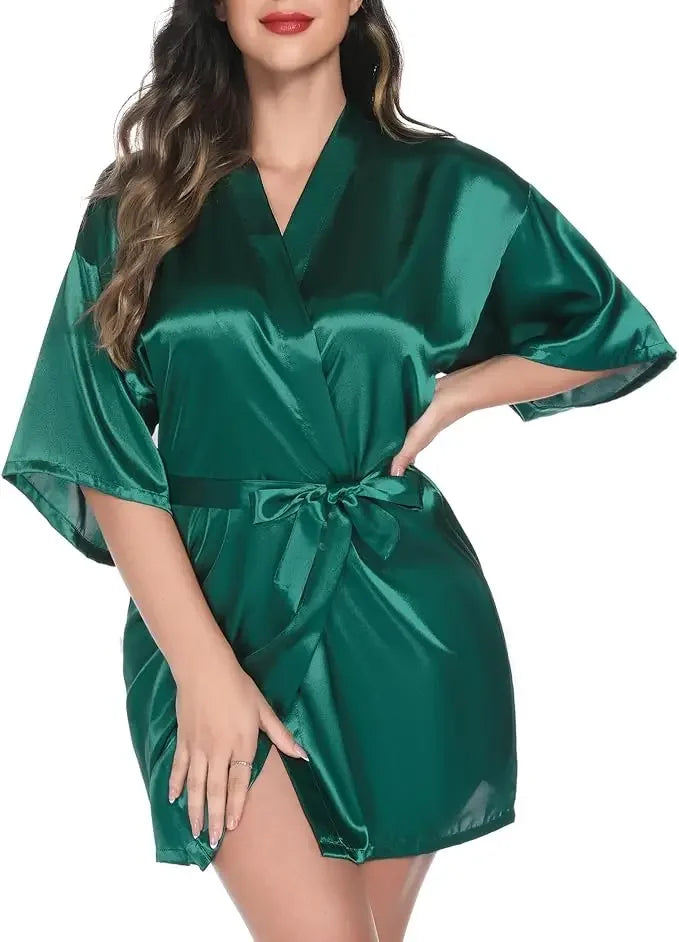 Women Silk Bridesmaid Robes - Empire P.E