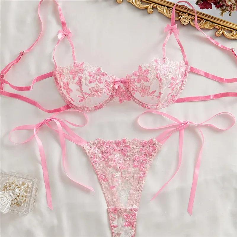 Sexy Lingerie Set Women Embriodey - Empire P.E