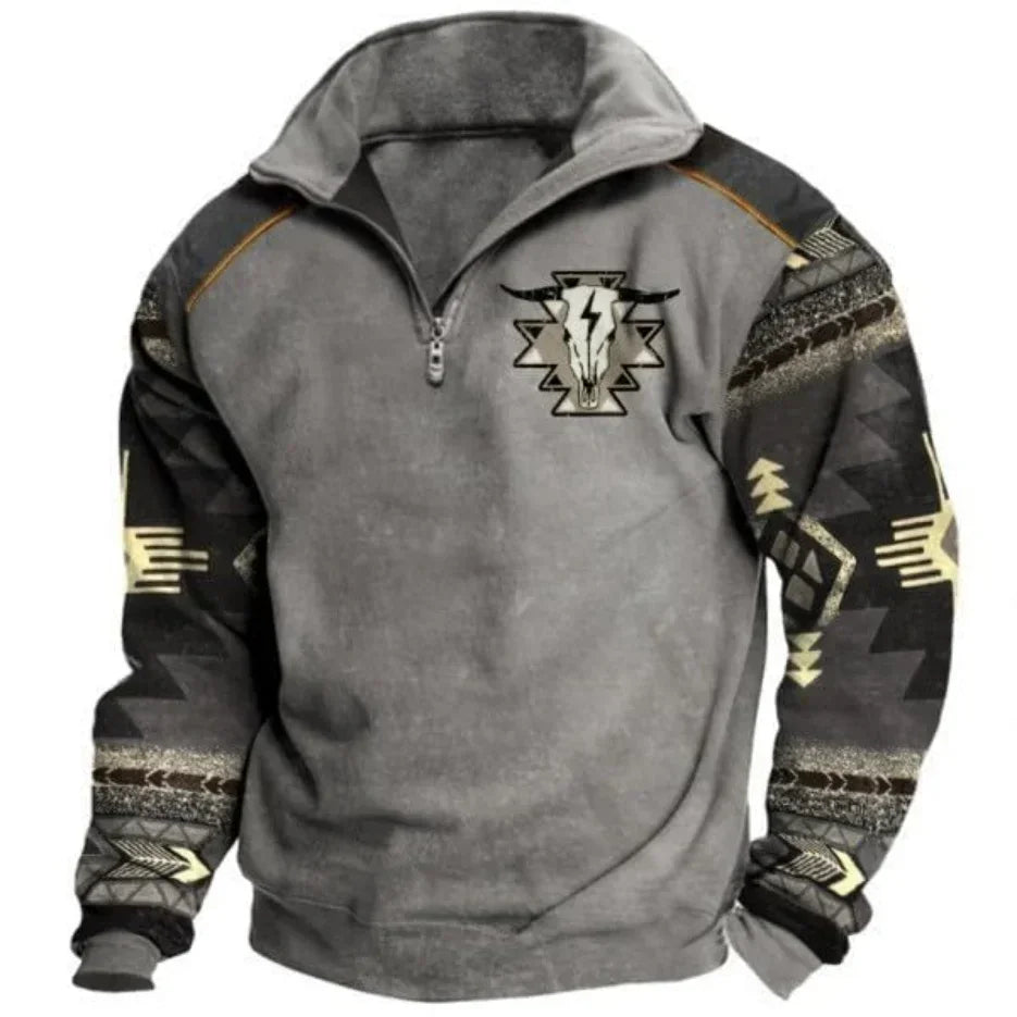 Men's Vintage Graphic Western Hoodies - Empire P.E