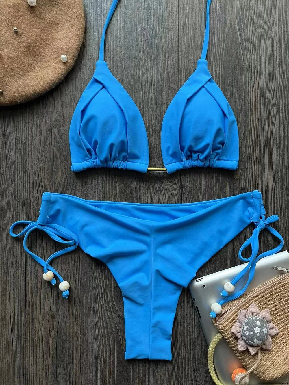 Sexy 13 Color Triangle Bathing Suit for Women Brazilian Beach Bikini Set - Empire P.E
